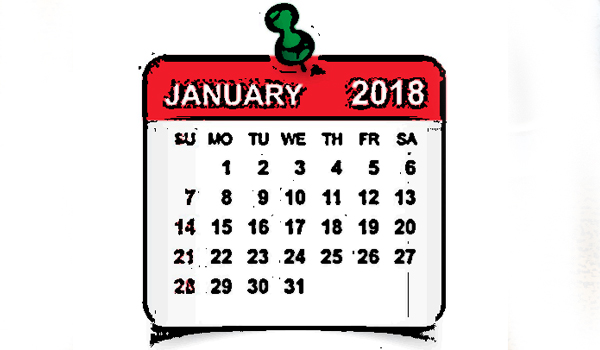 THINGS TO DO IN JANUARY……. @Home